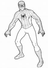 Spiderman Coloring Super Pages Superheroes Imprimer Coloriage Printable Cartoon Parker Peter Colouring Kb Drawings Fr Google sketch template