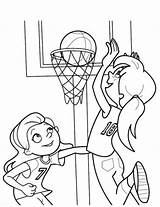 Coloring Basketball Pages Sport Sports Kids Playing Choose Board Printable Letscolorit sketch template