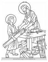 Carpenter Thecatholickid Saints Joesph Cnt sketch template