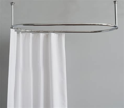 shower curtain rail oval balineum