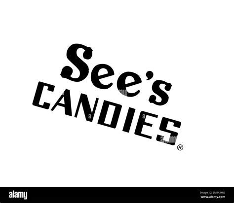 sees candies rotated logo white background  stock photo alamy