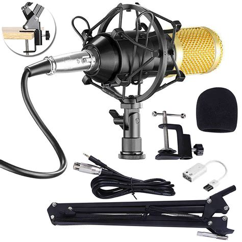 condenser microphone professional studio vocal computer recording mic stand set walmartcom