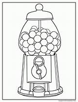 Coloring Pages Machine Gumball Gum Senior Bubble Adults Machines Elderly Print Downloadable Printable Lollipop Drawing Easy Simple Blaze Monster Template sketch template