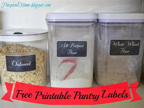 pinspired home pantry challenge part    printable labels