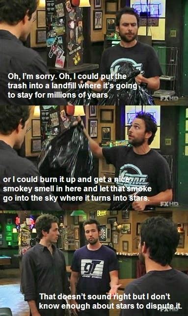 Charlie Day Thinks Burning Trash Creates New Stars In The Sky On It’s