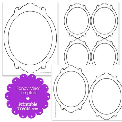 printable fancy mirror template fancy mirrors hand mirror mirror