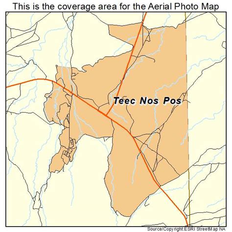 aerial photography map  teec nos pos az arizona