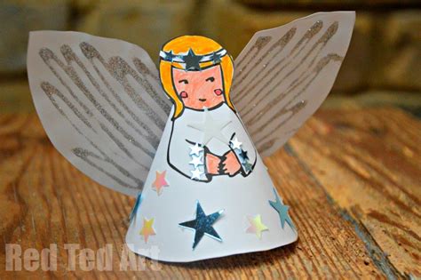 paper angel printable red ted arts blog