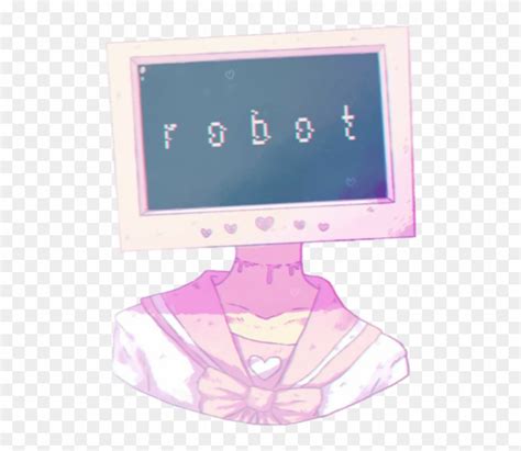 Robot Aesthetic Tumblr Anime Computer Pink