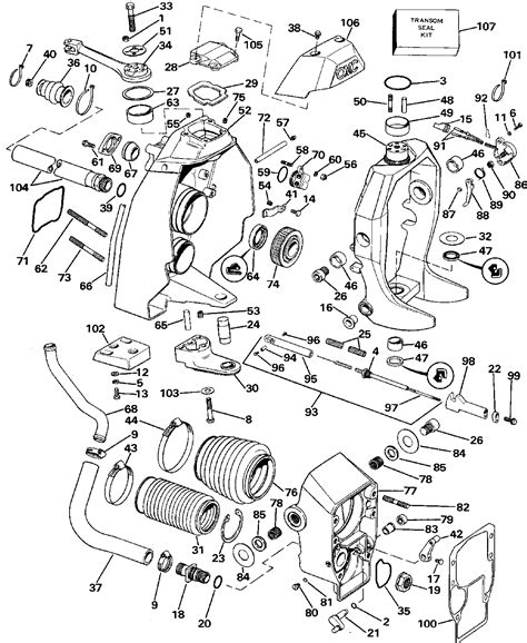 omc outdrive parts diagram