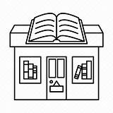 Bookstore Bookshop Icon Editor sketch template