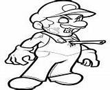 Zombie Coloring Pages Mario sketch template