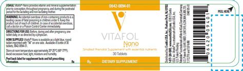 vitafol nano package insert drugscom