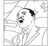 Coloring Martin Luther King Pages Peaceful Printable Getcolorings Jr Color sketch template
