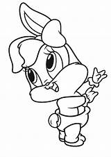 Tunes Looney Baby Coloring Pages sketch template