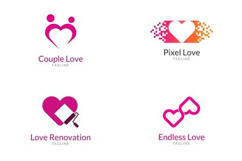 love logo bundle  creative logo templates creative market