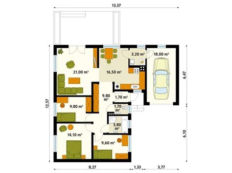shaped  story house plans optimal division  small areas