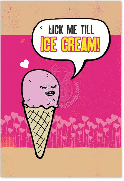Ice Cream Funny Valentine S Day Greeting Card