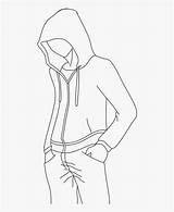 Hoodie Anime Kindpng sketch template