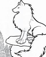 Wolf Drawings Simple Easy Library Clipart Drawing Arctic Dragon Real sketch template