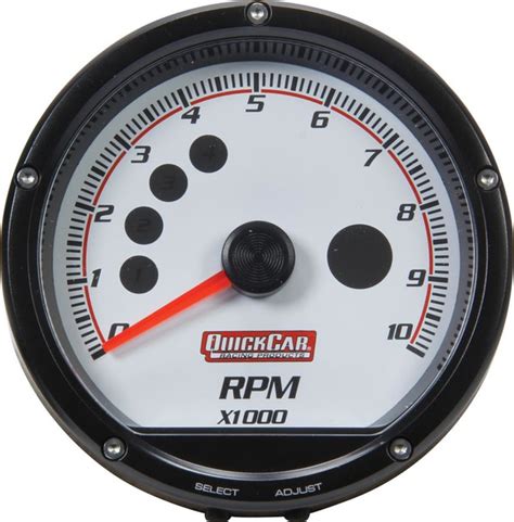 redline multi recall tachometer white quickcar racing