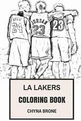 Coloring Lakers La Kobe Bryant Angeles Los Nba Shaq Neal Book sketch template