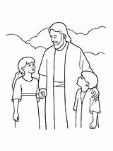 Christ Lds Children Clipart Jesus Drawing Life Eternal Primary Coloring Pages Standing Nursery Girl Young Boy Drawings Salvation Christian Talking sketch template
