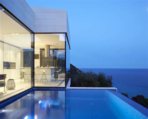 modern hillside coastal home  spain  magnificent ocean view idesignarch interior