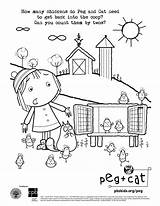 Cat Coloring Peg Pages Plus Sheets Kids Activity Fun Sheet Pbs Colouring Count Activities Printable Help Twos Visit Print sketch template