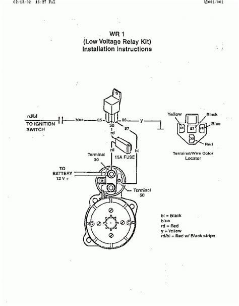 relay installation instructions starter solenoid wiring diagram ford wiring diagram