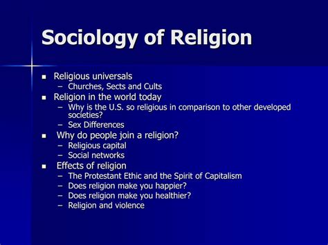 ppt sociology of religion powerpoint presentation id 606284