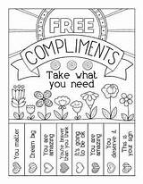 Compliments Compliment Give Cards Complement Genuine sketch template