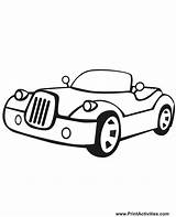 Convertible Car Coloring Little Gif Fancy sketch template