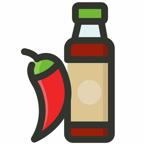 Bottle Chili Chilli Hot Sauce Spice Icon Download On Iconfinder