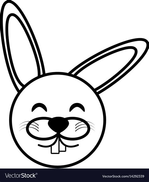 bunny face outline    rabbit face outline images stock