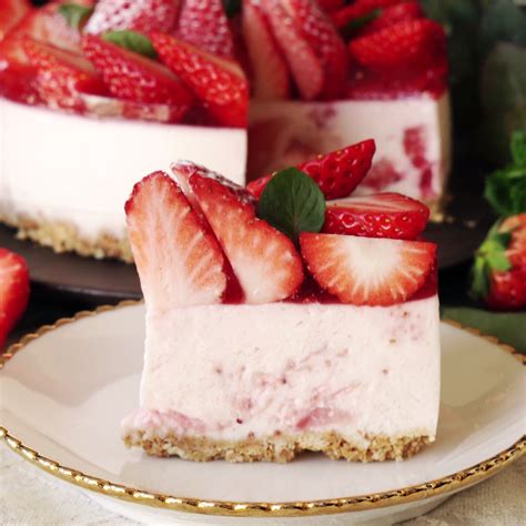No Bake Strawberry Cheesecake Recipe Cheesecake