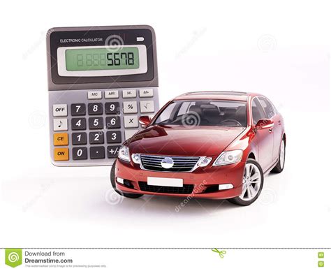 car  calculator concept stock illustration illustration  automobile