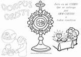 Corpus Christi Catequesis Caliz Hostia Caridad Jesús Santo Día Dibujosparacatequesis Abriendo Corazones Esperanza Erlijioko Irakaslea sketch template
