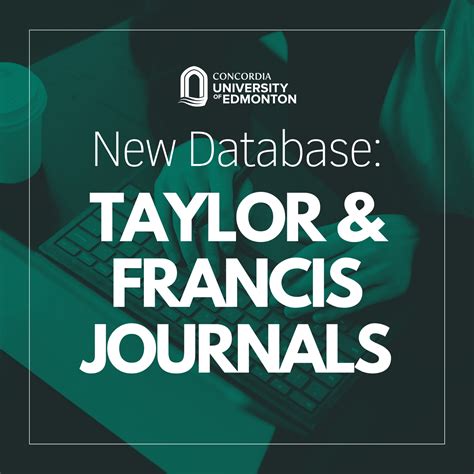 taylor francis journals concordia university  edmonton