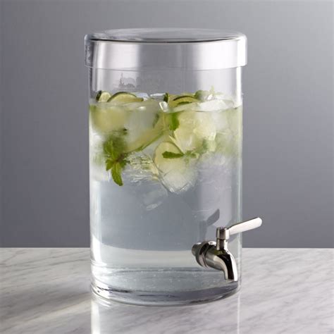 glass drink dispenser crate and barrel