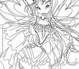 Coloring Pages Winx Club Bloomix Winks Drawing Hand Bloom Getcolorings Getdrawings Color Colorings sketch template