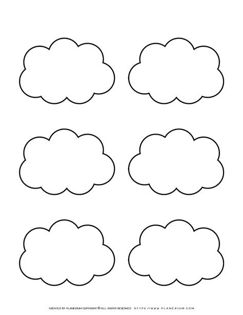 clouds  printable templates planerium