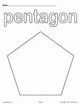 Pentagon Coloring 35kb 700px sketch template