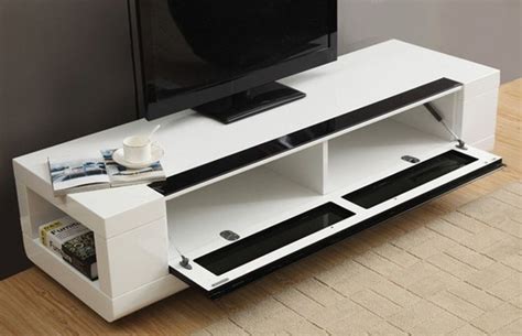furniture white color modern  profile media console  bookshelf