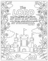 Psalm Psalms Scripture Sundayschool Overcoming Faith sketch template