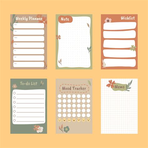 notepad template vector art icons  graphics