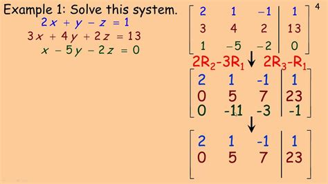 solving linear systems  matricesmp youtube