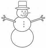 Snowman Coloring Pages Print Cartoon sketch template