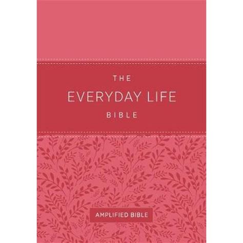 Amplified New Everyday Life Bible Pink Imitaion Leather