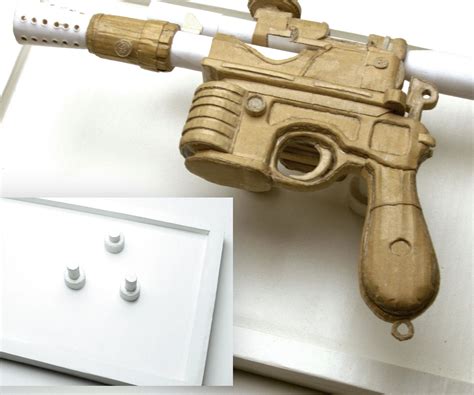 han solo cardboard blaster  magnetic display board  pictures